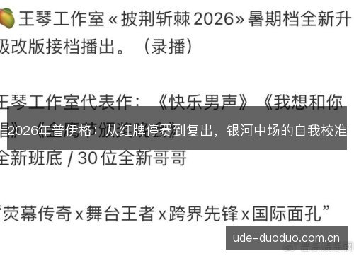 2026年普伊格：从红牌停赛到复出，银河中场的自我校准